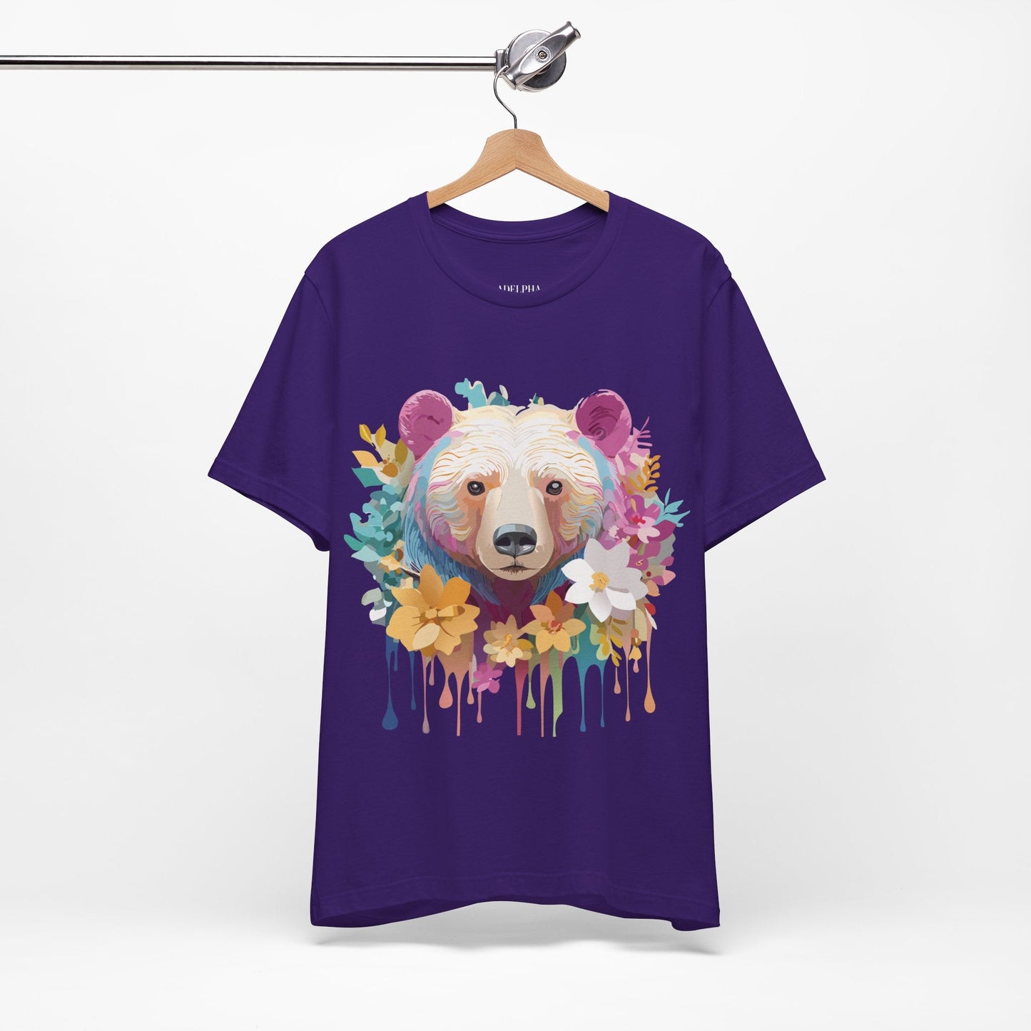 Bear Graphic Tee Unisex Vintage Inspired Artwork Adelpha Premium Collection