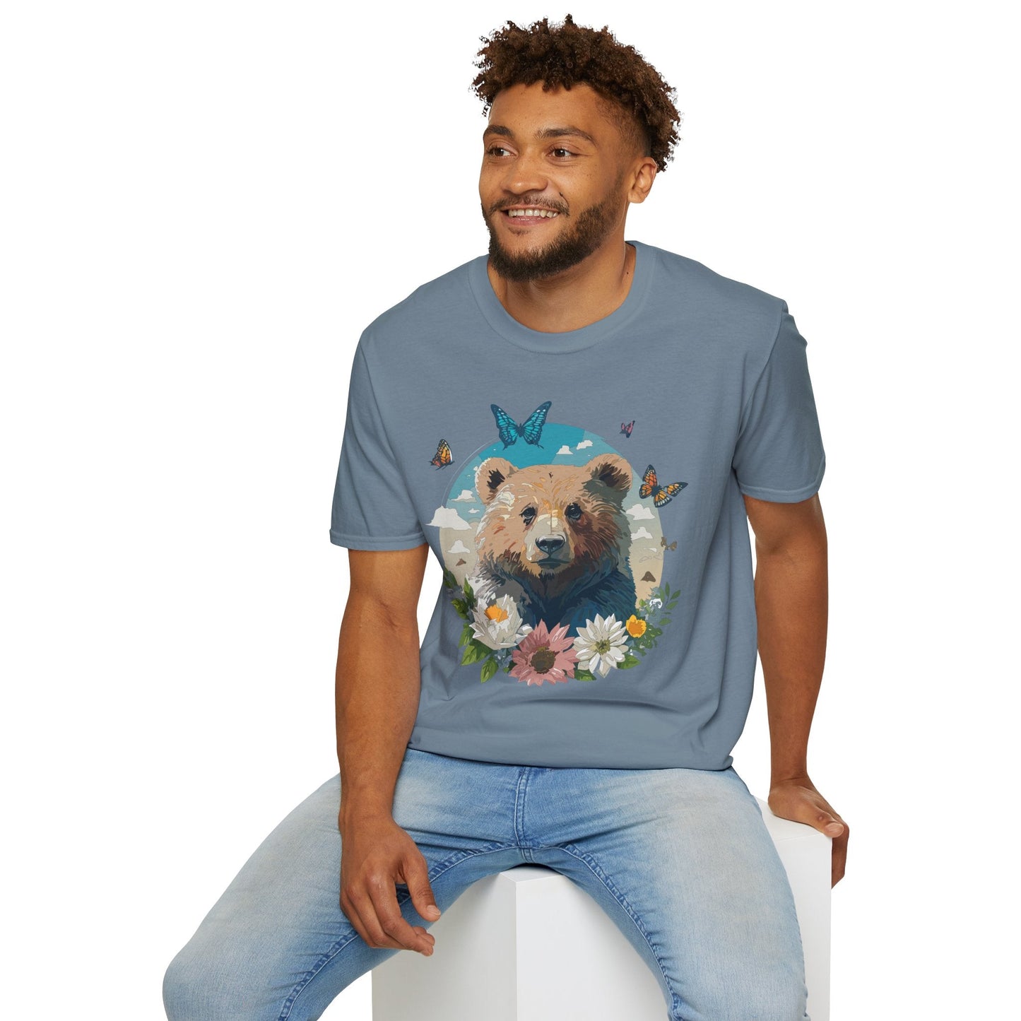 Bear Shirt Teddy Bear Tee Unisex Gildan Softstyle 100 Percent Ring Spun Cotton Tee