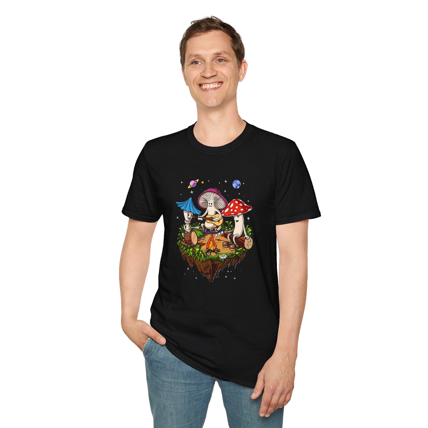 Mashroom Tee Shirt Unisex Funny Mashroom Design Gildan Softstyle 64000 Tee Softstyle Comfort