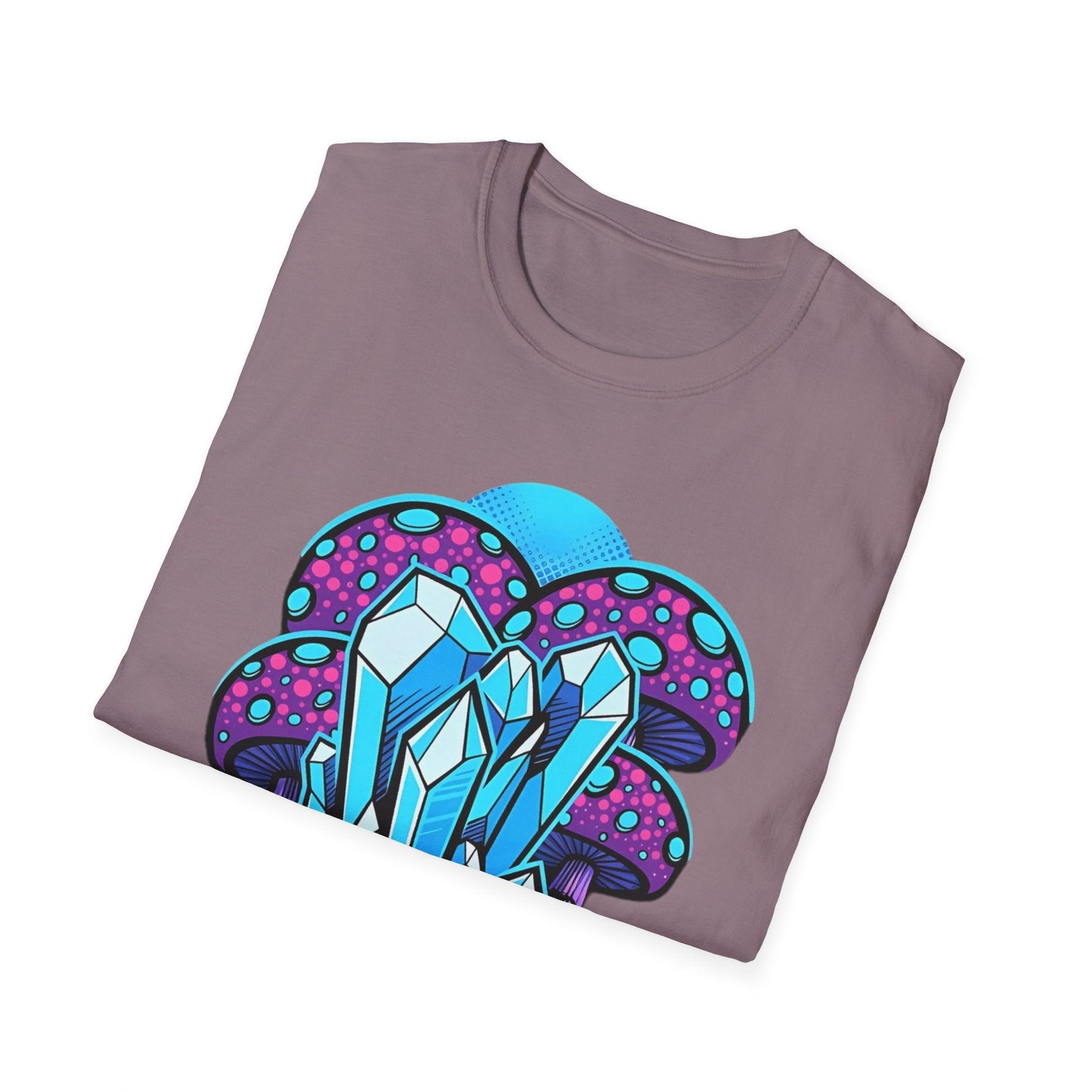 Funny Mashroom Graphic Unisex Softstyle Cotton With Cartoon Illustration Design 21
