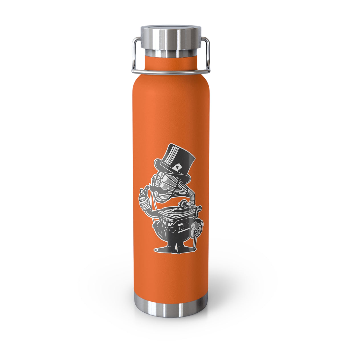 22oz Copper Insulated Water Bottle with Cartoon Design - CV88