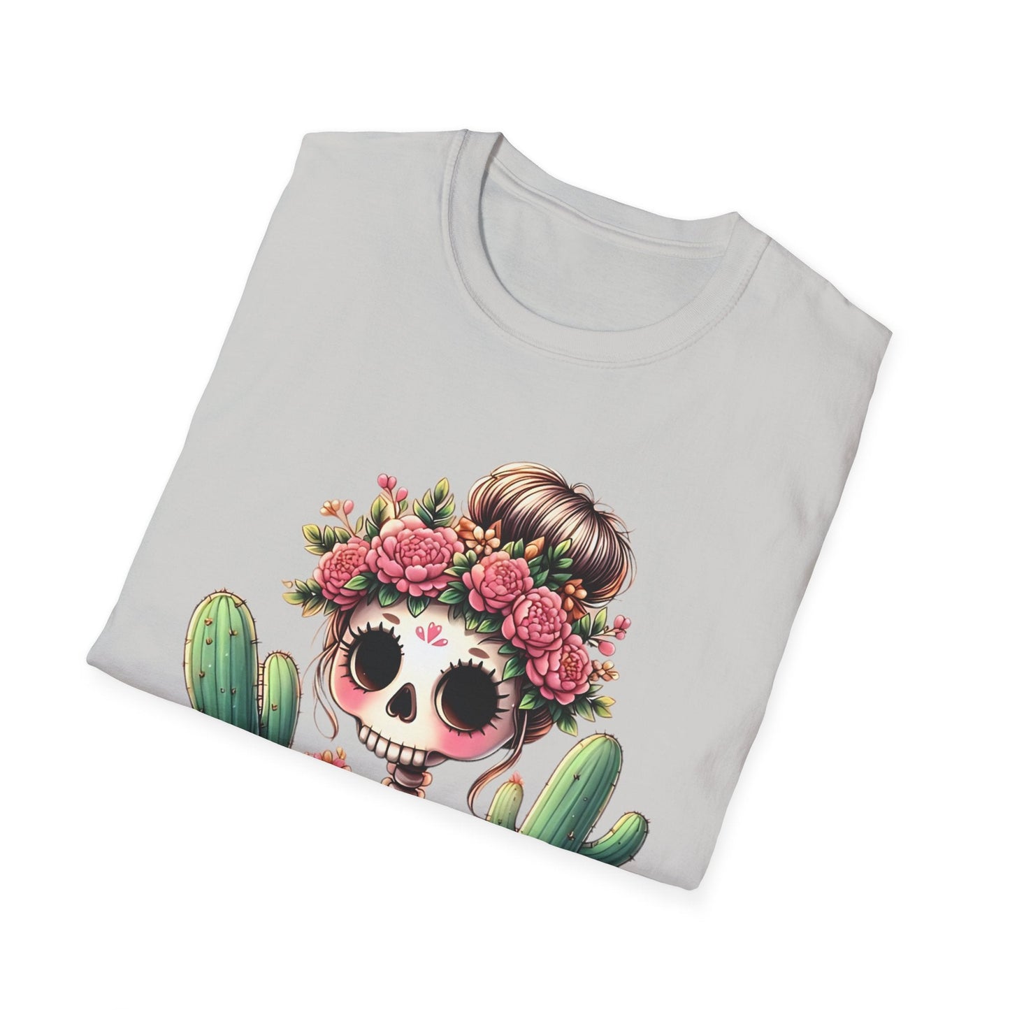 Skull Tee Shirt Unisex Skeleton Design Softstyle Cotton Tee Light Breathable Comfort Gildan 64000
