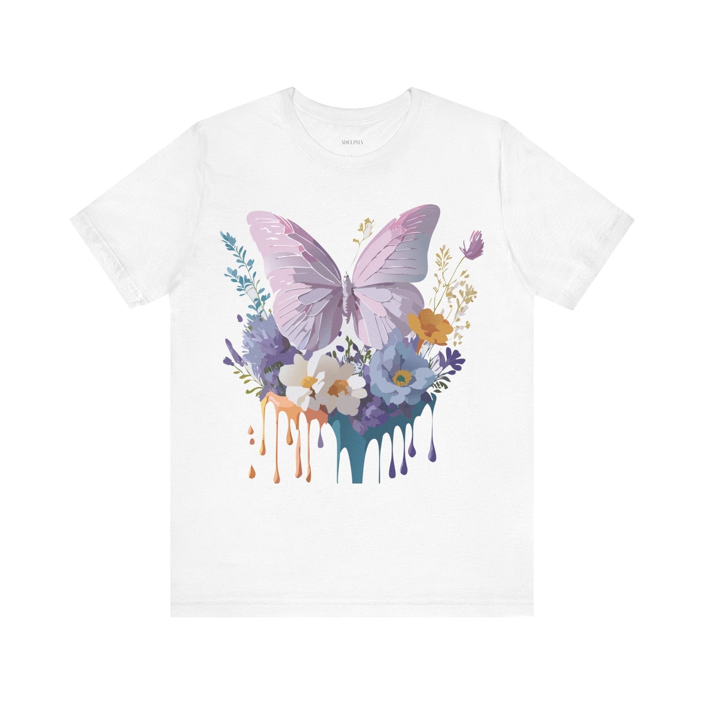 Adelpha Graphic Butterfly Unisex Short Sleeve Graphic Tee Art Design