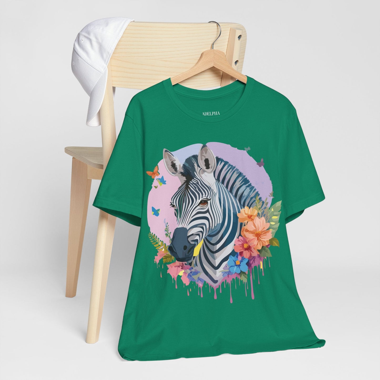 Adelpha Zebra Graphic Tee Unisex Jersey Short Sleeve Vintage Inspired Artwork Tee Shirt
