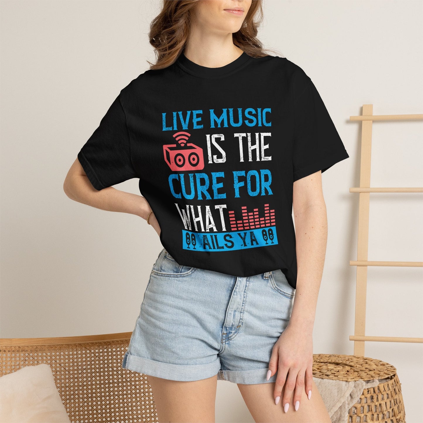 Music Graphic Design Unisex Cotton T-shirt m20