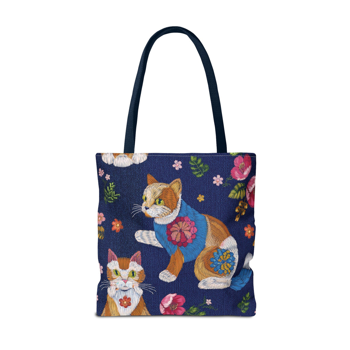 Denim Fabric Imitation Print Unisex Canvas Bag Poly Spun 3 Sizes Tote Bag 190-10