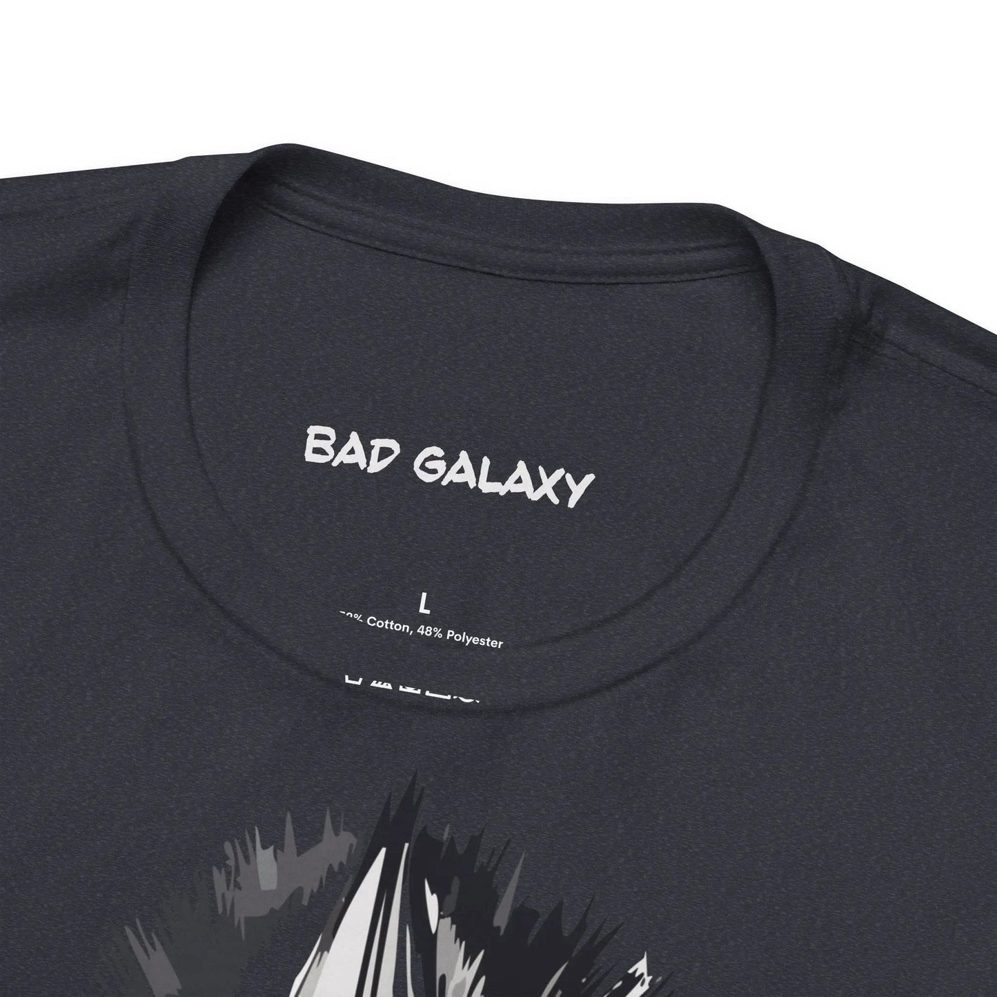 Punk Rock Tee Shirt Made To Order From Bad Galaxy Eco Friendly Inks Cotton Tee Made In USA