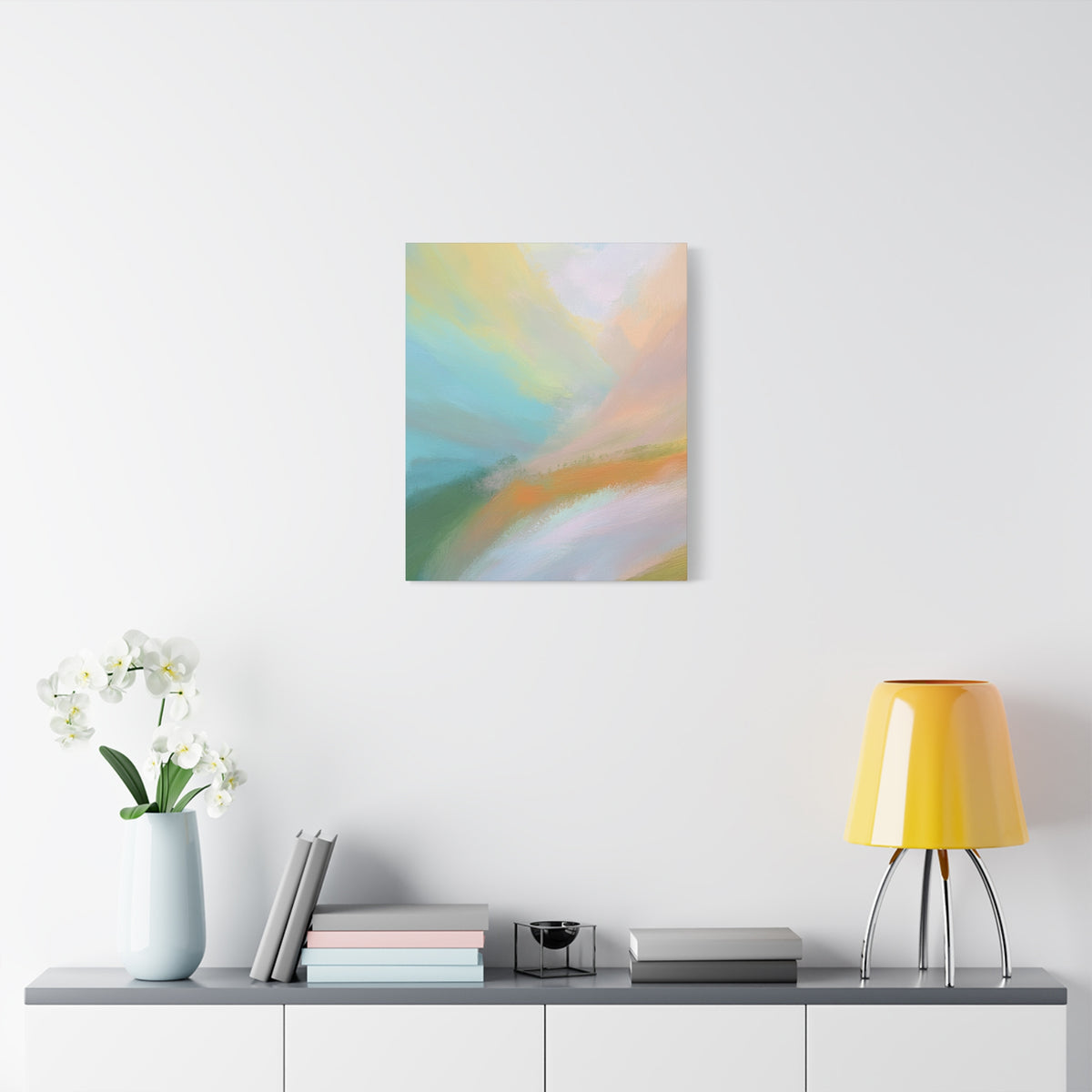 Abstract Pastel Painting Print Canvas 20x24,20x30,24x30 24x32,24x36,30x40 32x48,36x48,40x60 Pine-Wood Inner Frame ABS-94