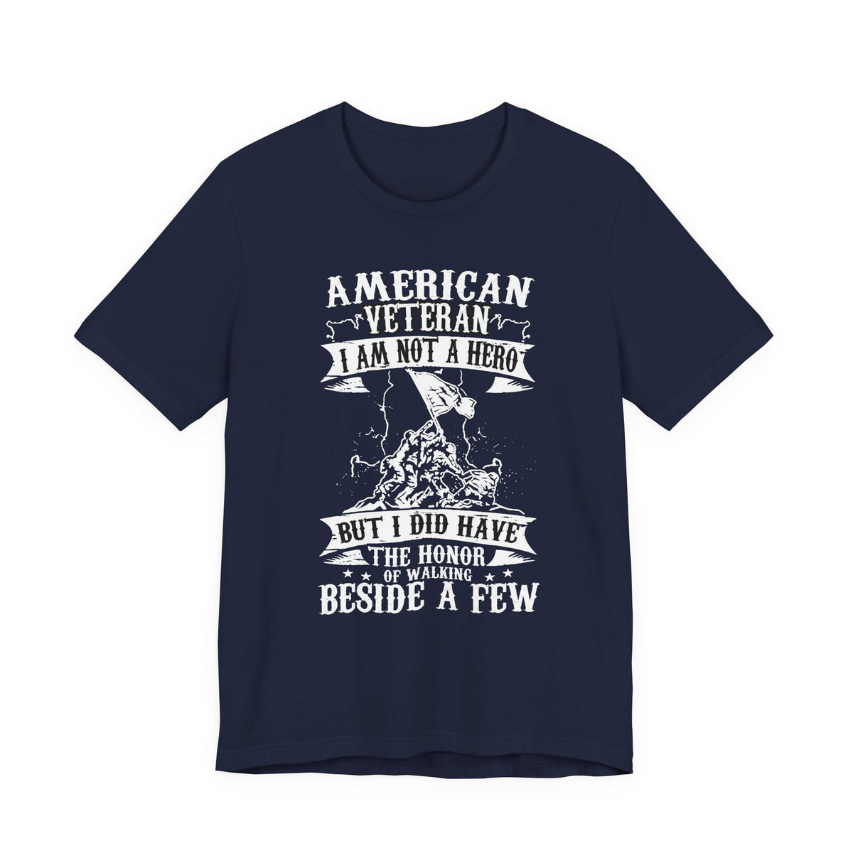 American Veteran I Am Not A Hero T-Shirt Military Tribute Unisex Cotton Tee v53