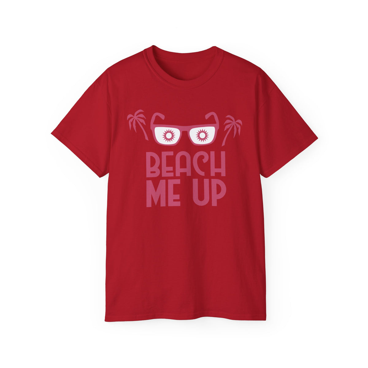 Beach Me Up Tee | Sunglasses Palm Trees Retro Pink Summer Shirt