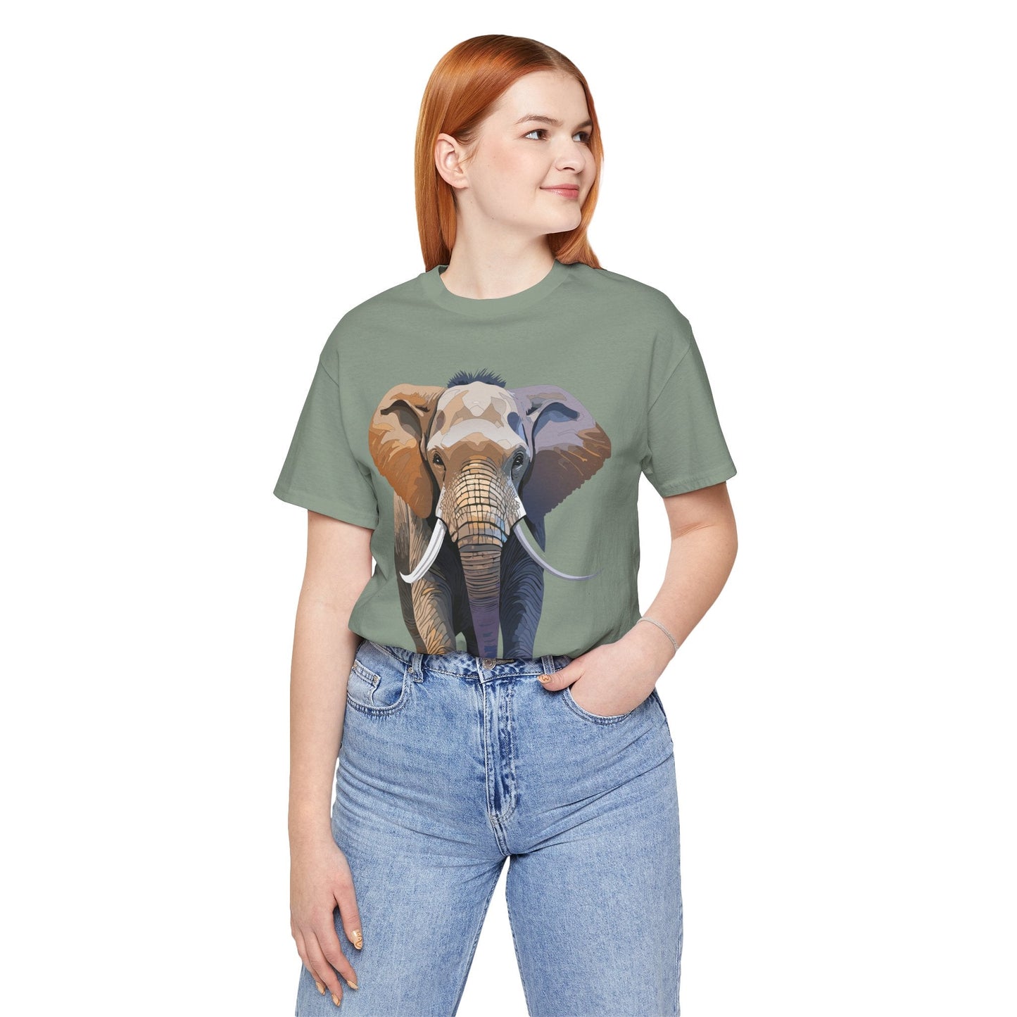 Unisex Animal Art Design Tee Shirt With Wildlife Animals Short Sleeve Everyday Comfort