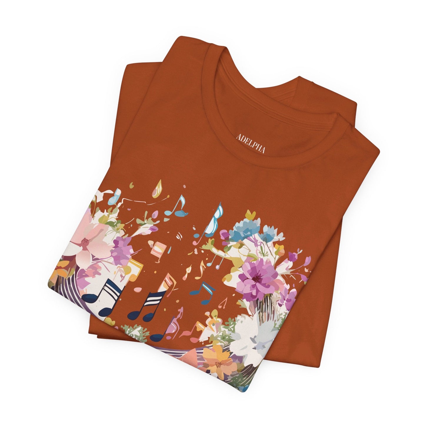 Adelpha Music T Shirt Unisex Graphic Tee With Vintage Inspired Artwork Short Sleeve