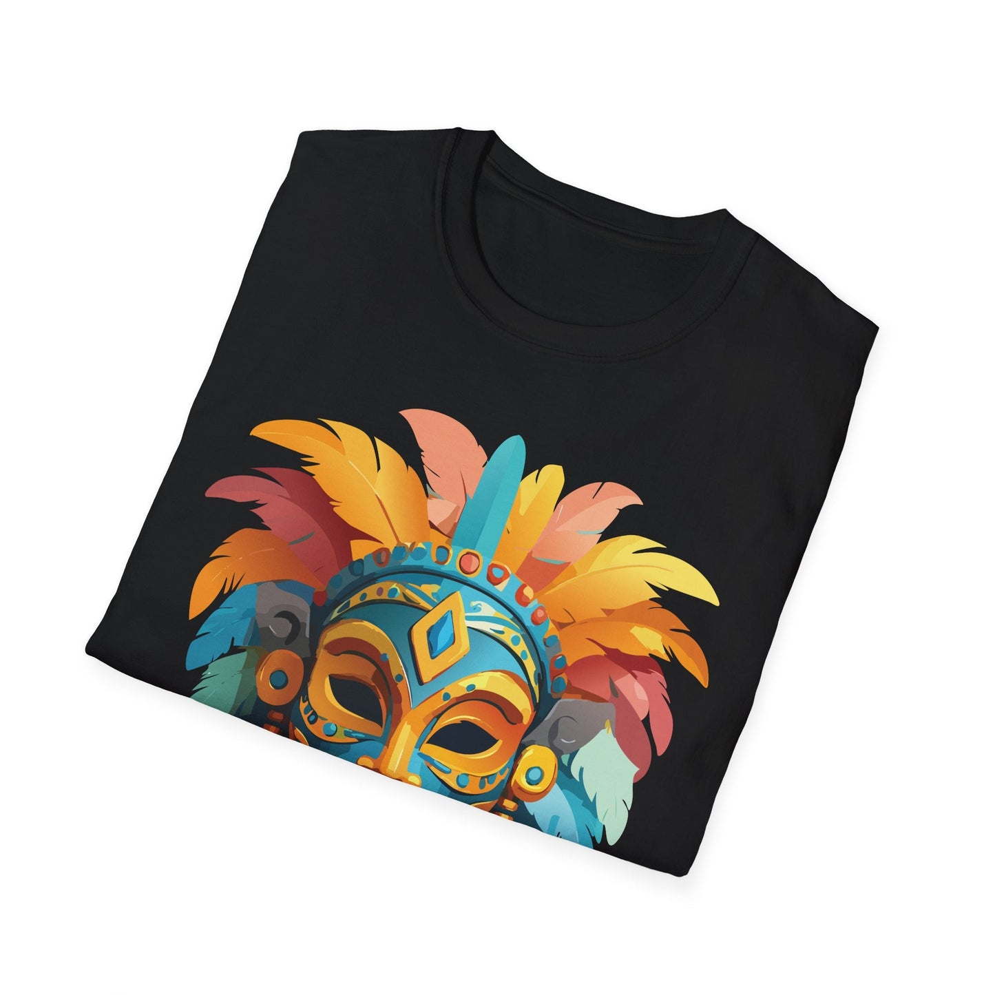 Mask Tee Shirt Unisex Graphic Design Short Sleeve Tee Gildan Softstyle 64000 Ring Spun Cotton