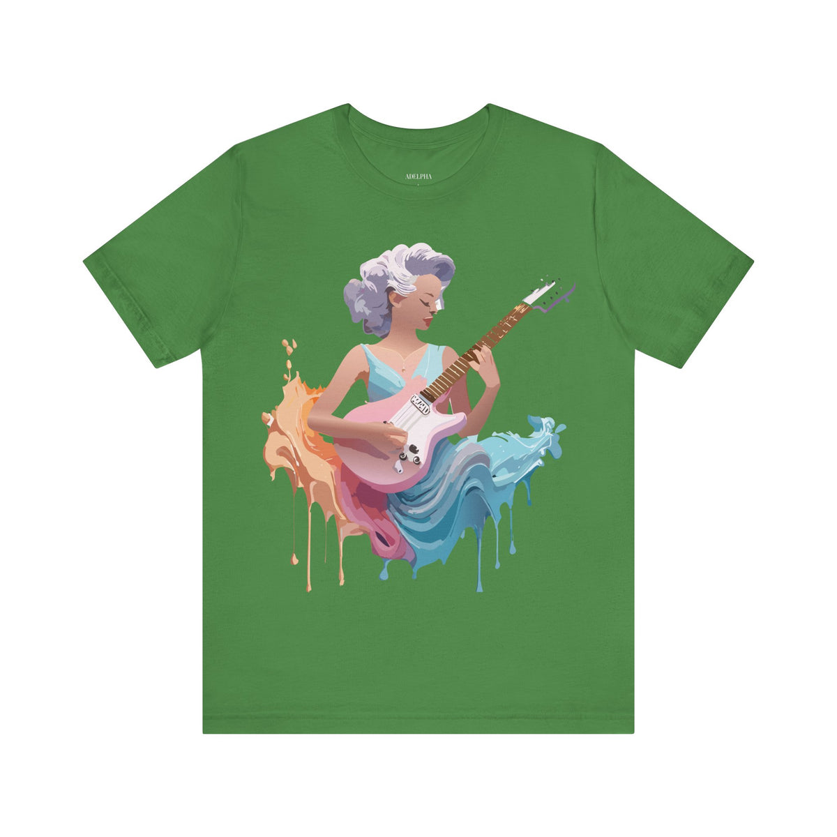 Music Graphic Unisex Cotton Bella+Canvas Tee with Art Design m105