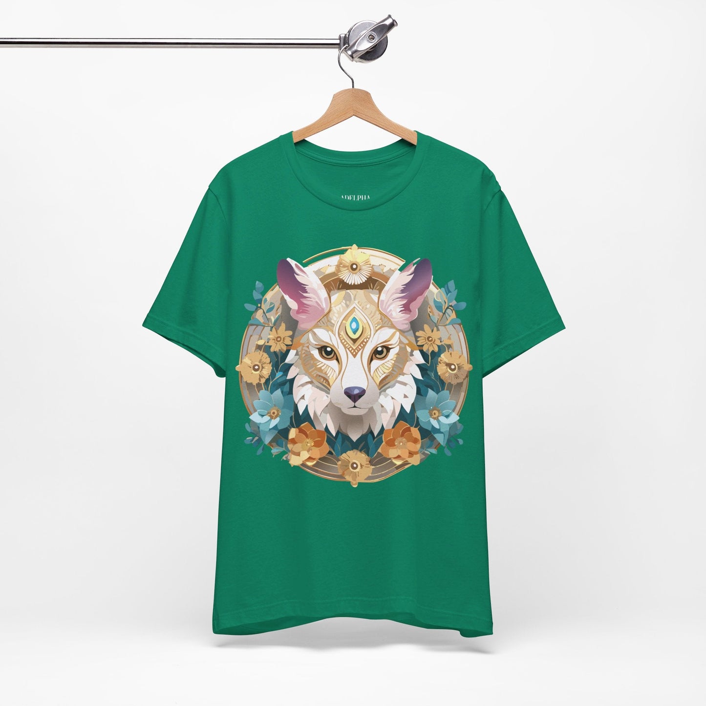 Medallion Graphic Unisex 100 Cotton Vintage Animal Medal Artwork Tee 83