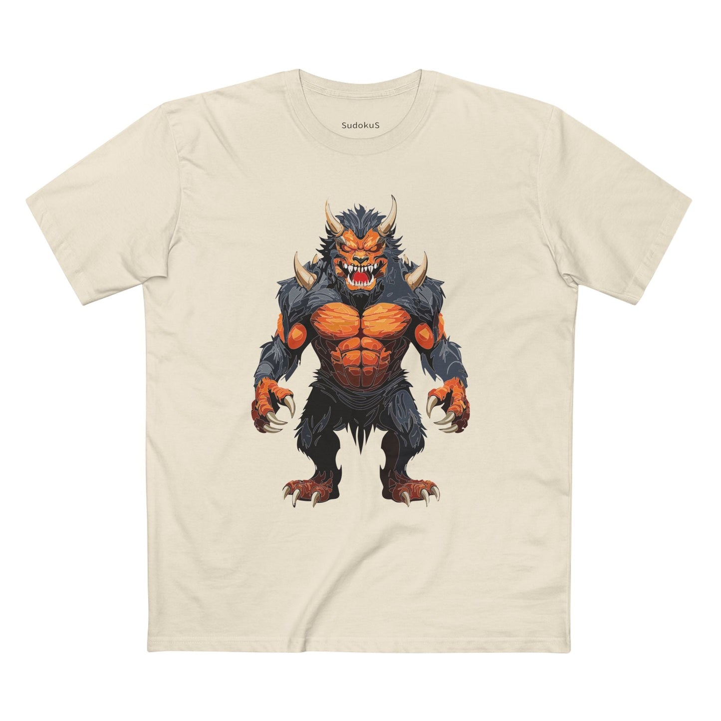 Cartoon Monsters Graphic Unisex 100 Cotton Staple Tee 7