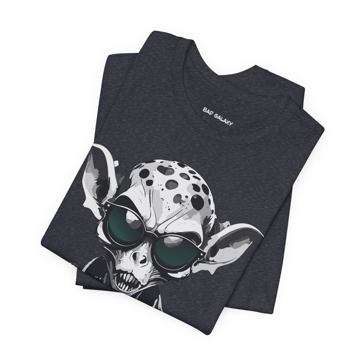 Alien Graphic Unisex Cotton Bella+Canvas Tee with Art Design b64