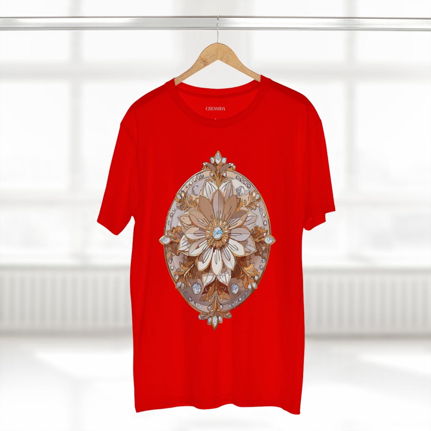 Floral Graphic T-Shirt Unisex 100 Cotton Art Design with Antique Flowers Tee 12