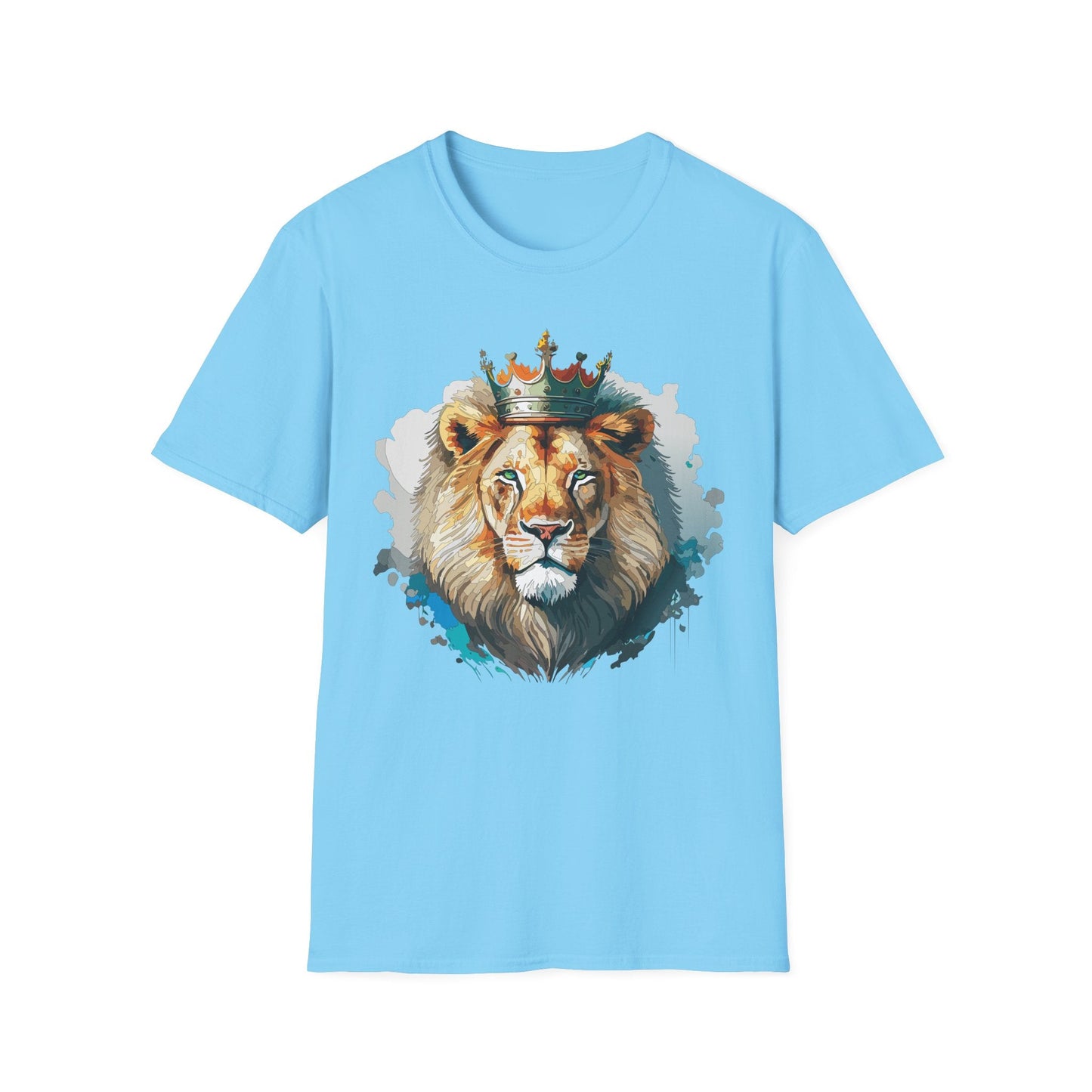 Lion Shirt Unisex Animal Tee Softstyle 64000 100 Percent Ring Spun Cotton