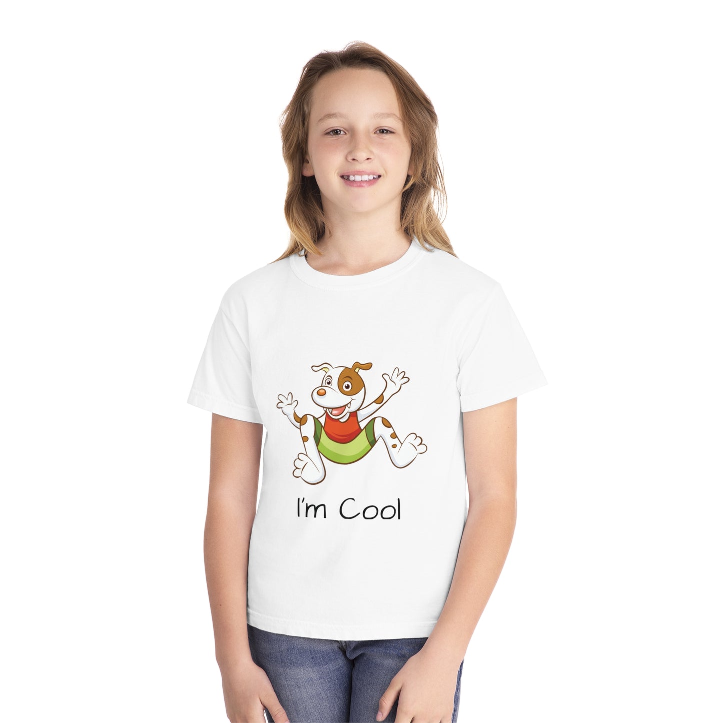 Youth Tee Shirt with Cool Dog