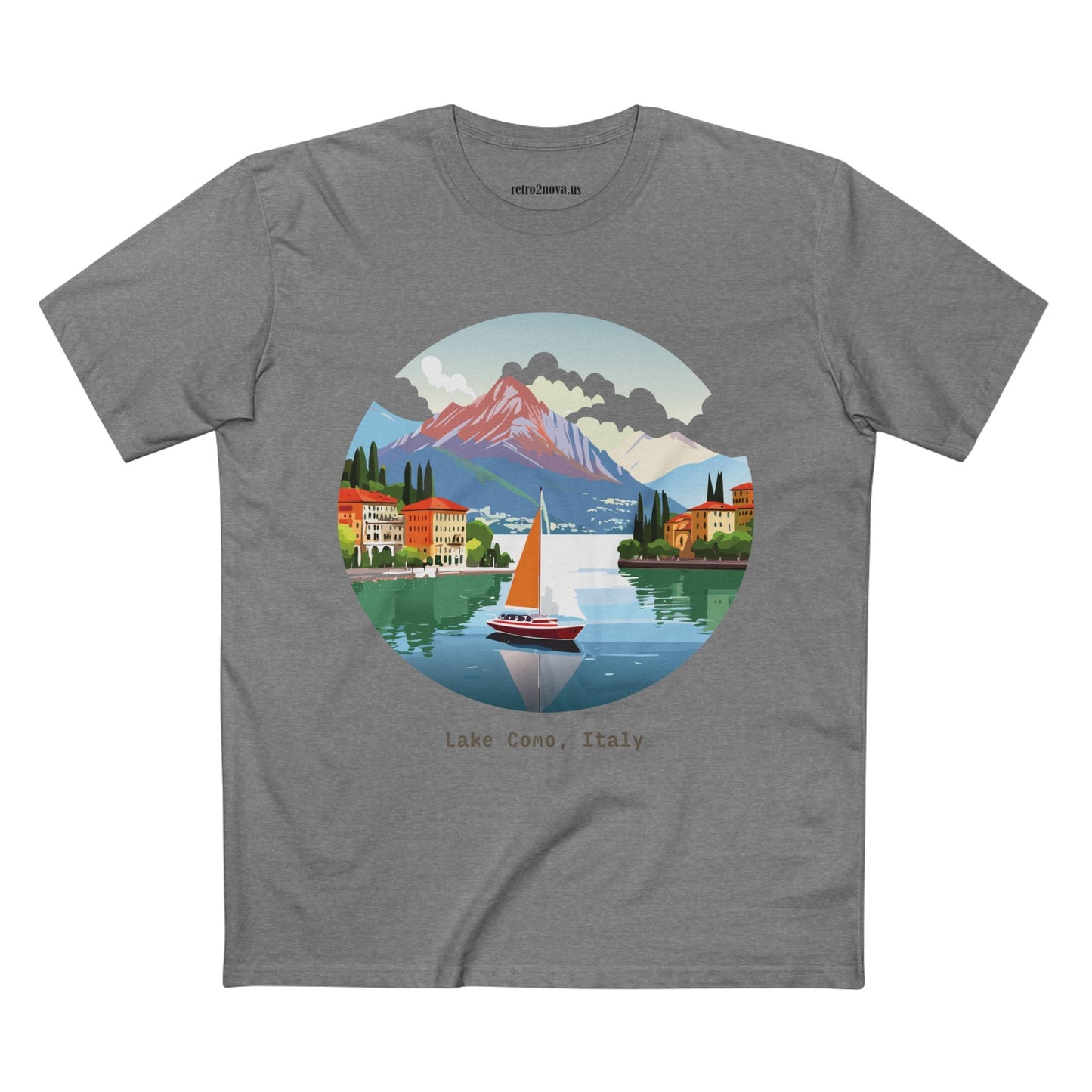 Italy Travel Shirt Unisex Premium Cotton Tee With Original Art Design From Retro2Nova TT23