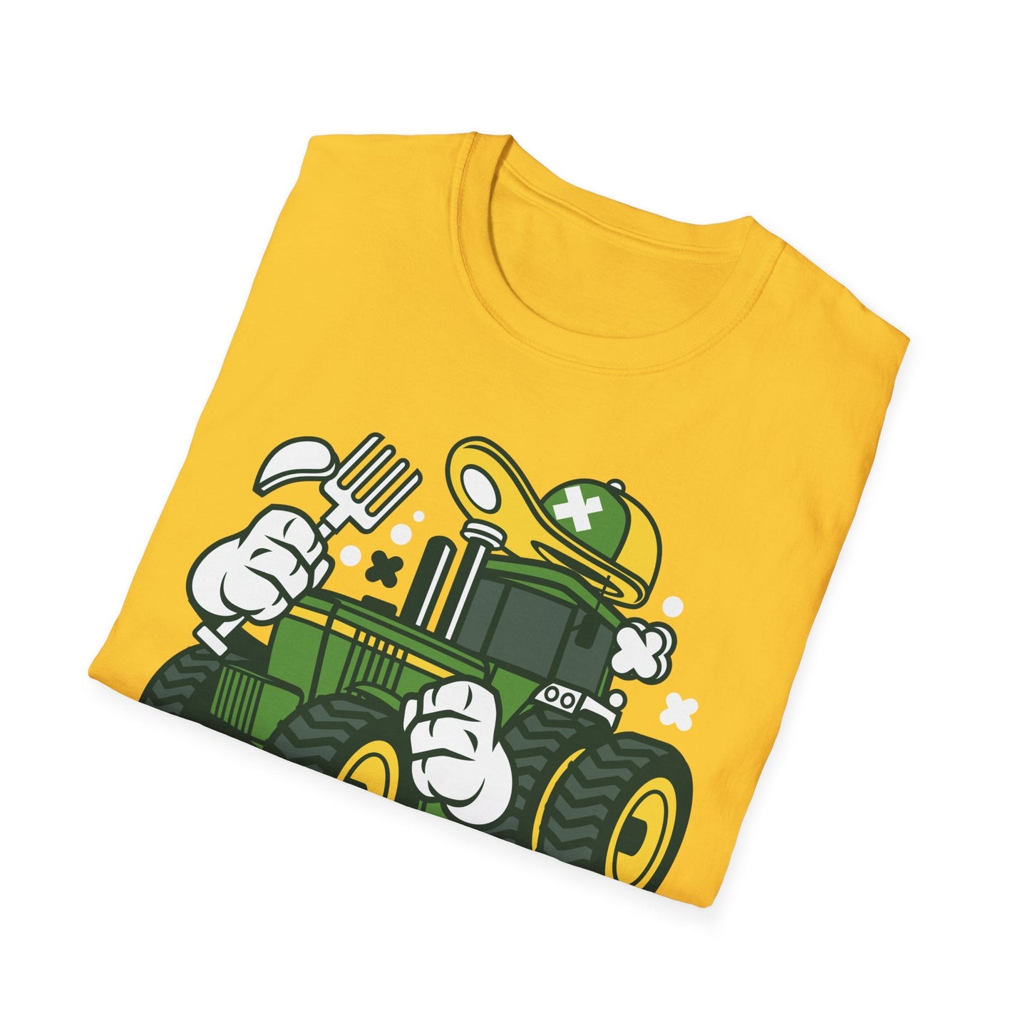 Cartoon T Shirt Animation Tee Funny Design Unisex Softstyle Cotton Shirt 64000 Comfort