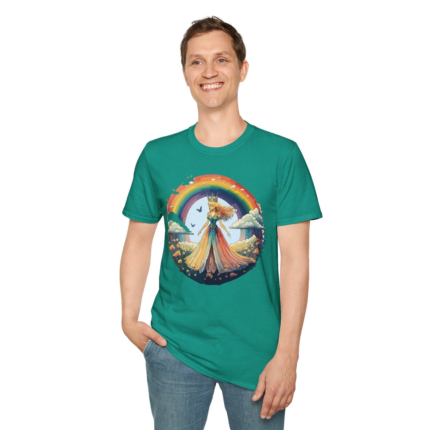 Womens Graphic T Shirt Art Design Tee Softstyle 64000 Unisex Lightweight Cotton Fabric