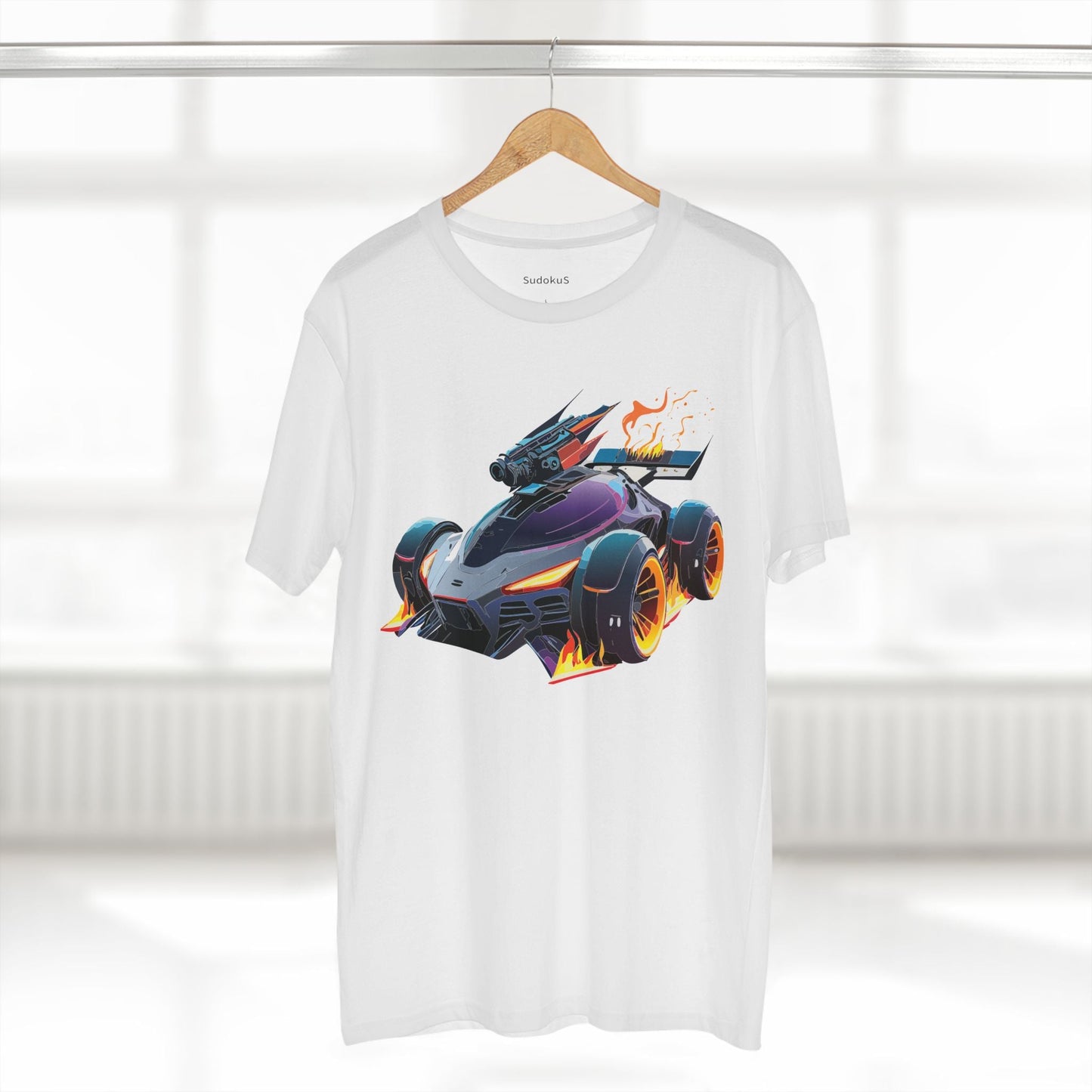 Car Graphic Unisex 100 Cotton Staple Tee 3