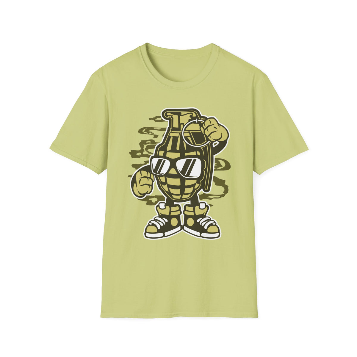 Unisex Cotton T-Shirt with Cartoon Graphic Design