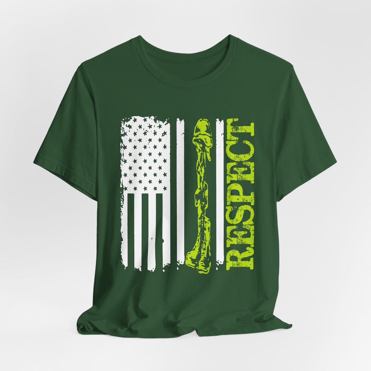 Army Veteran Patriotic Graphic Design Unisex Cotton T-Shirt v57