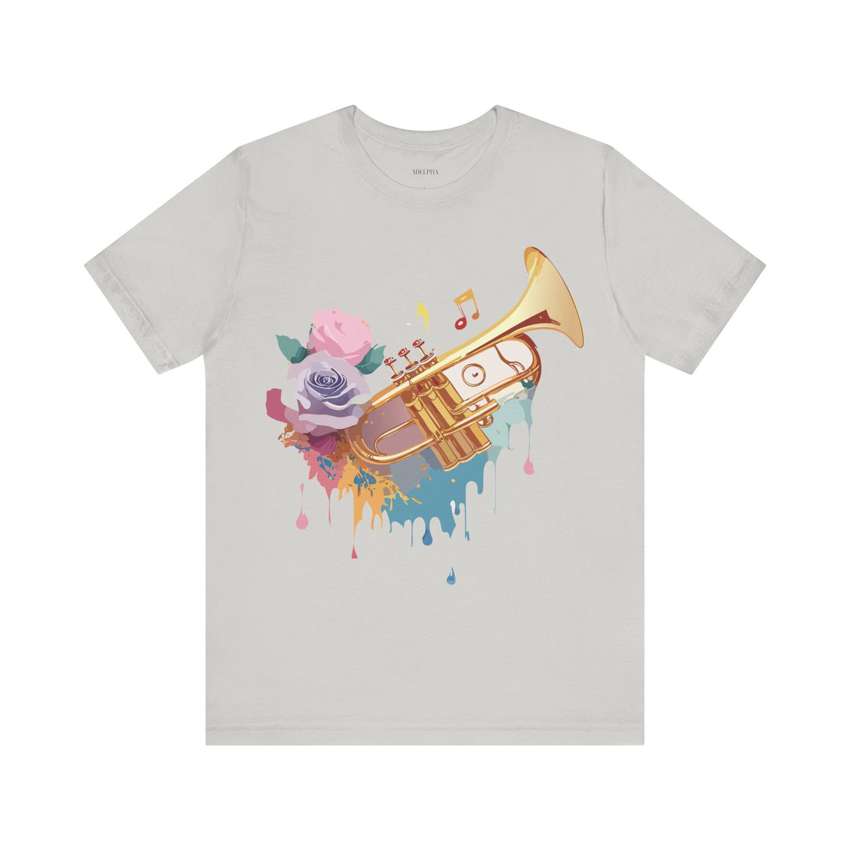 Music Graphic Unisex Cotton Bella+Canvas Tee with Art Design m164