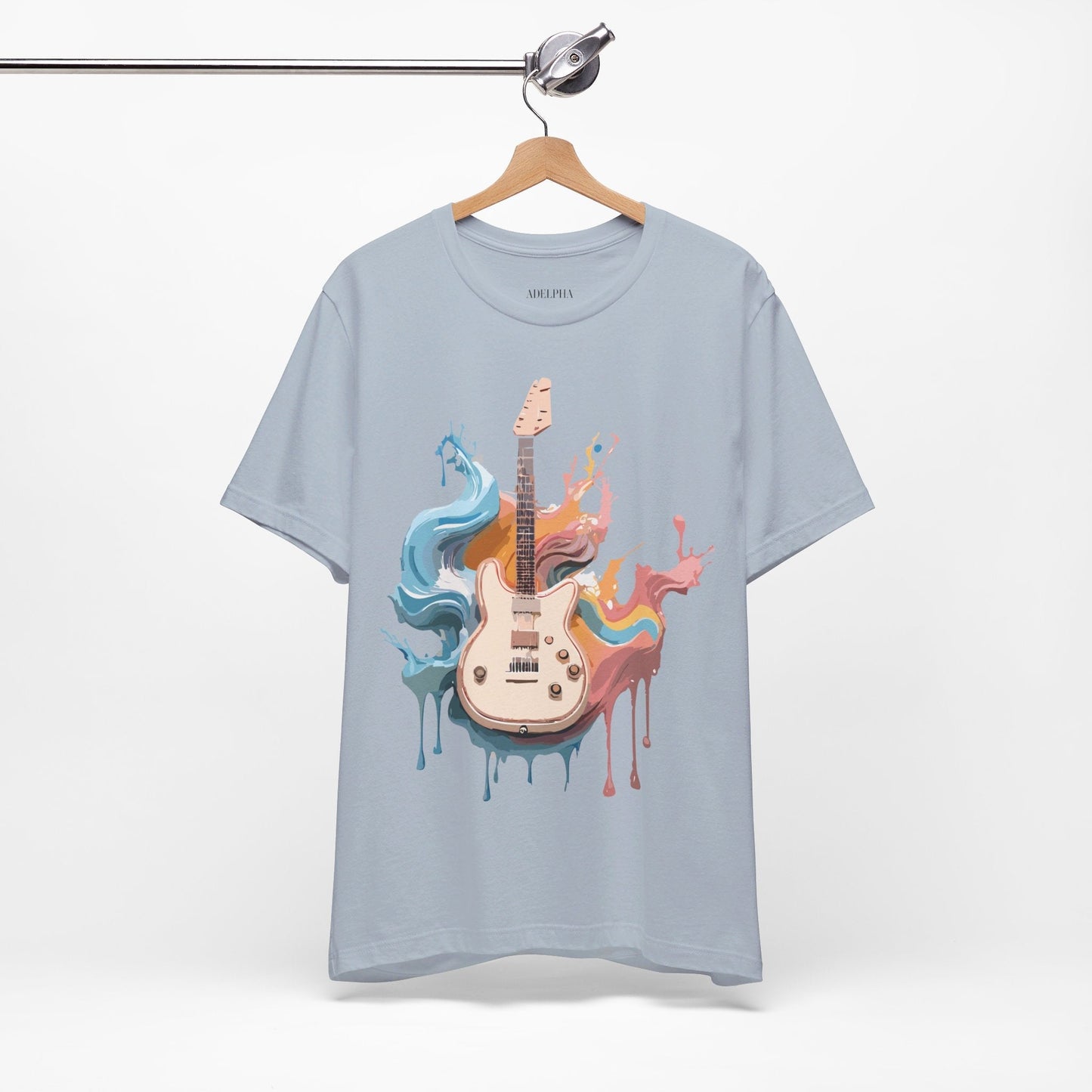 Music T Shirt Unisex Graphic Tee Featuring Original Adelpha Artwork Vintage Inspired Design