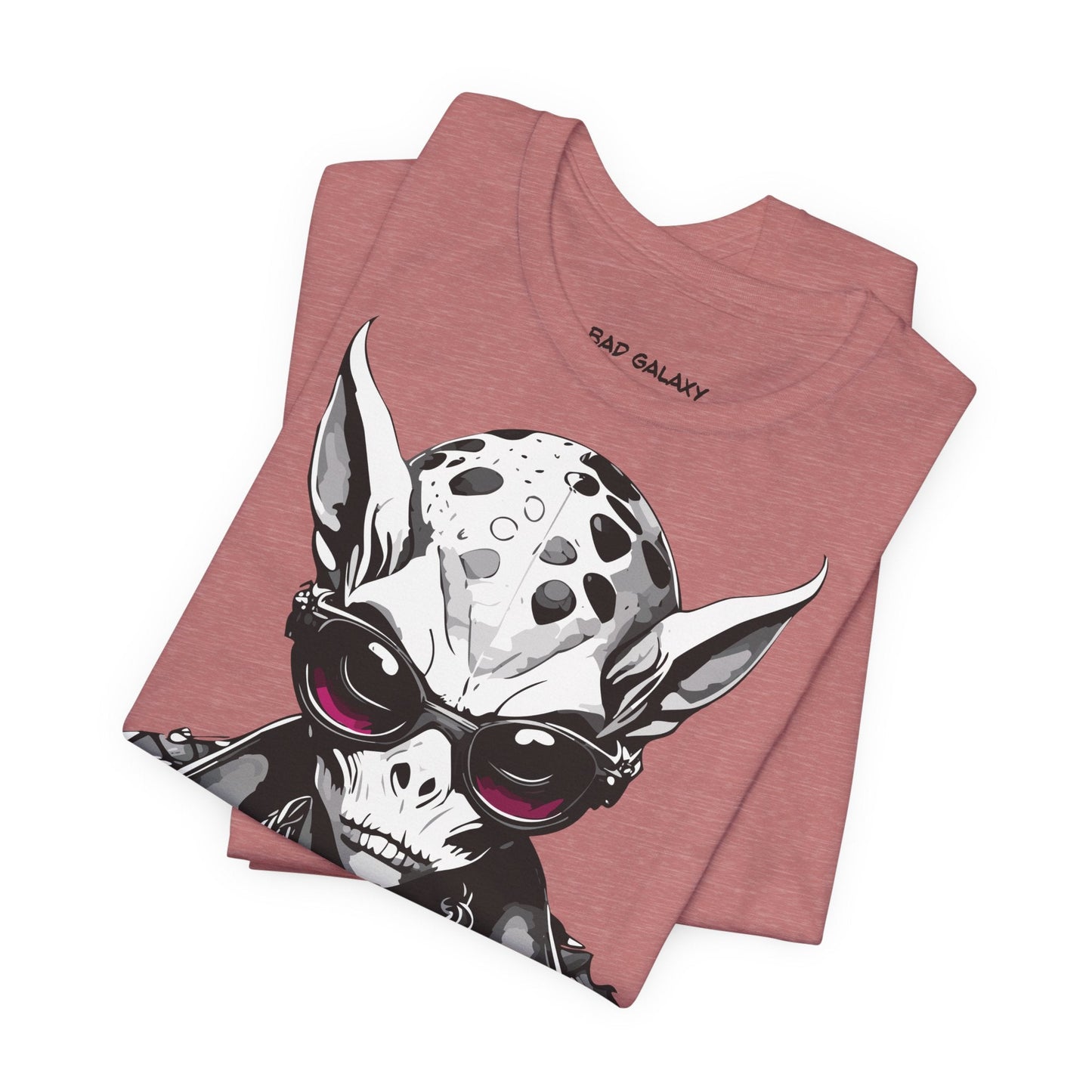 Alien Tee Shirt From Bad Galaxy 100 Cotton Made To Order With Eco Friendly Inks USA