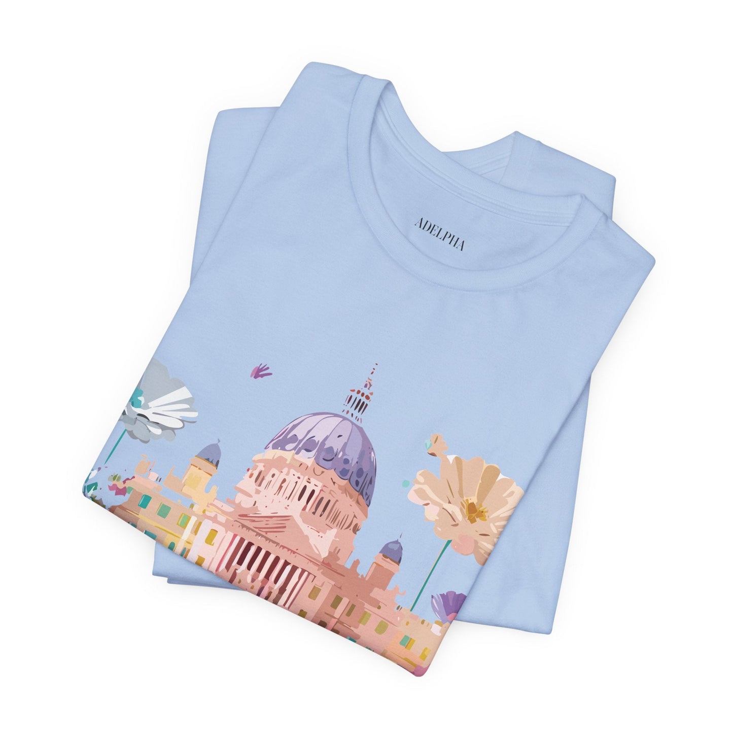 Madrid Tourist Shirt Unisex Graphic Tee With Vintage Adelpha Art Design Short Sleeve