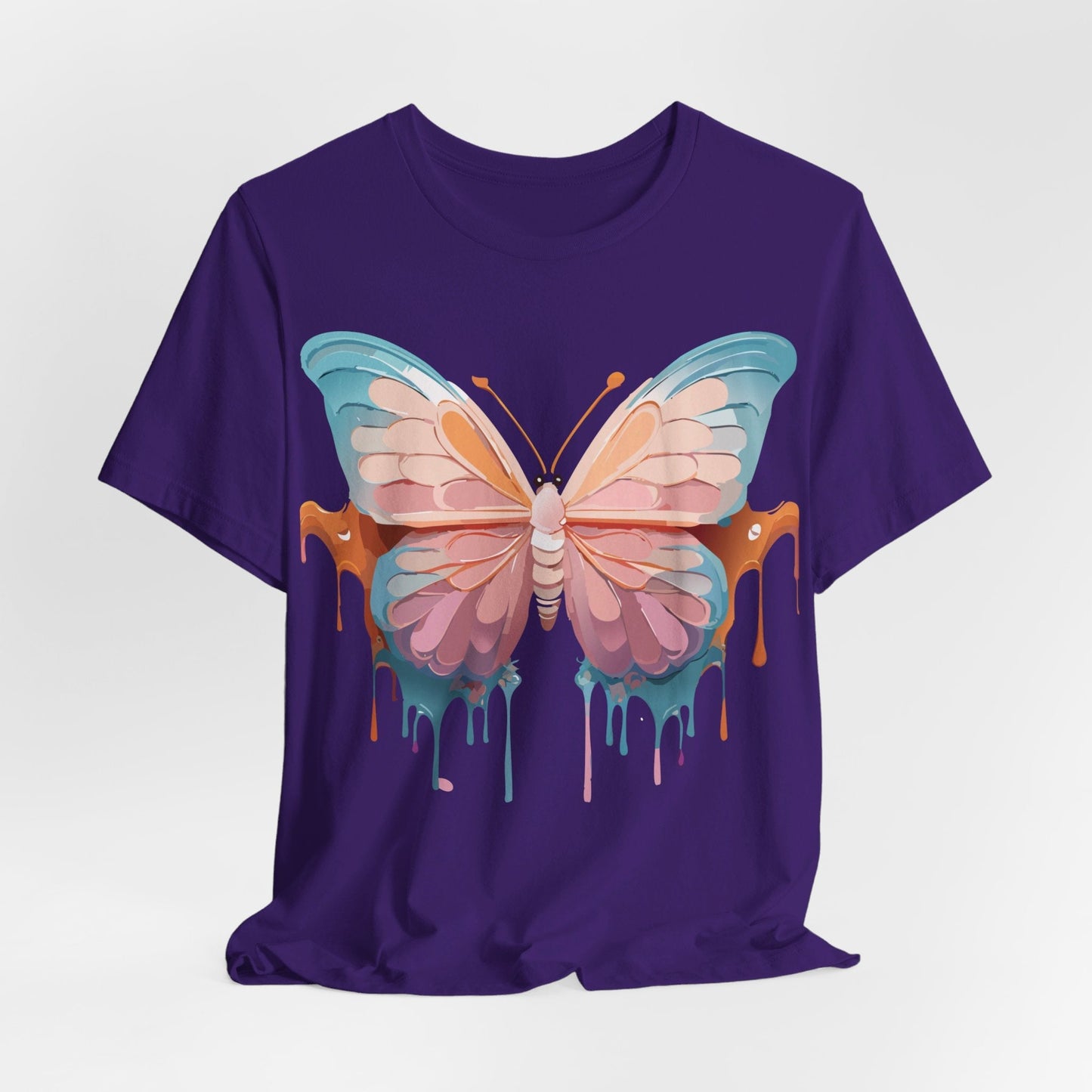 Butterfly Graphic Unisex 100 Cotton Lightweight Vintage Design Jersey Tee 86