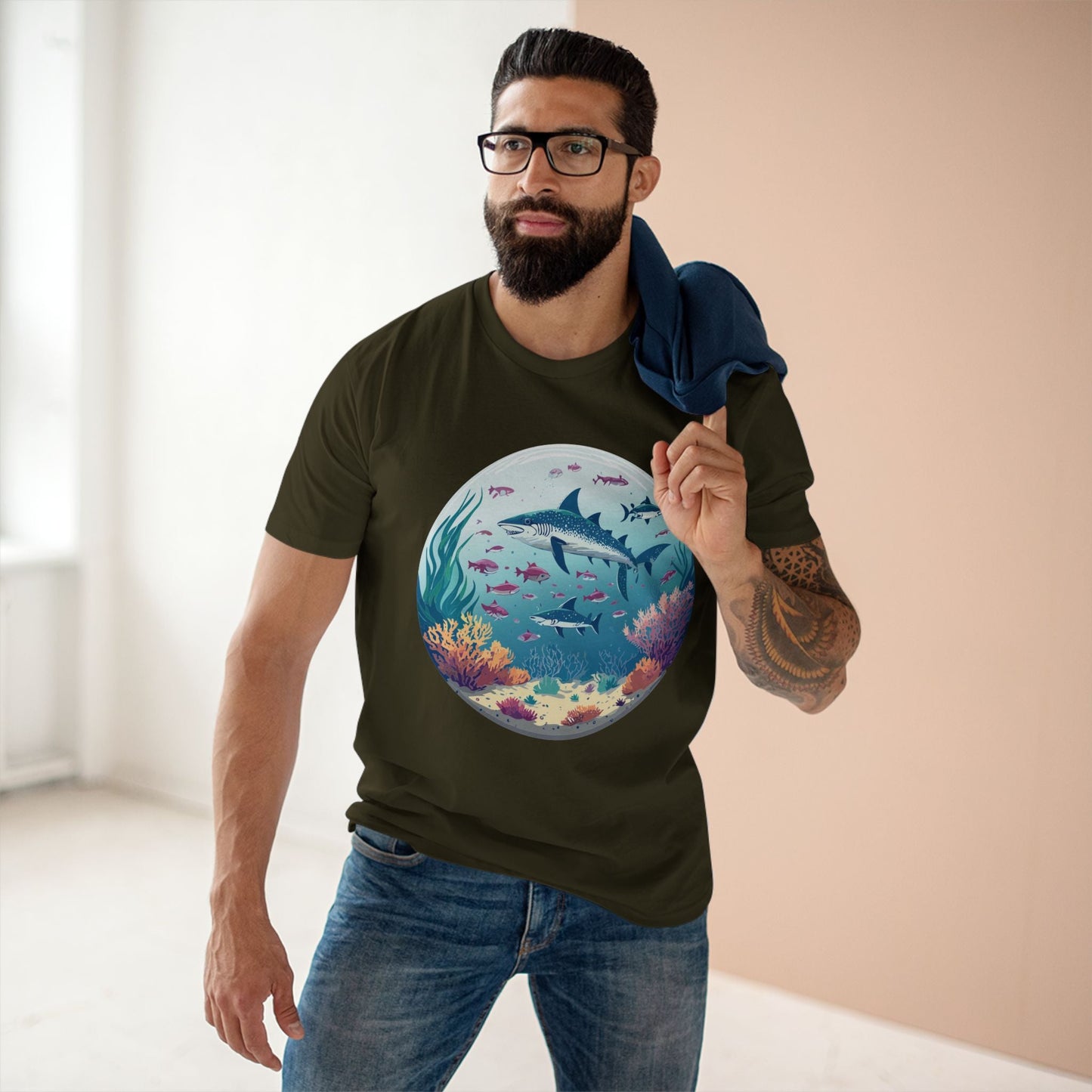 Ocean Shirt Ocean Pacific OP19 Unisex Premium Cotton Tee With Original Art Design