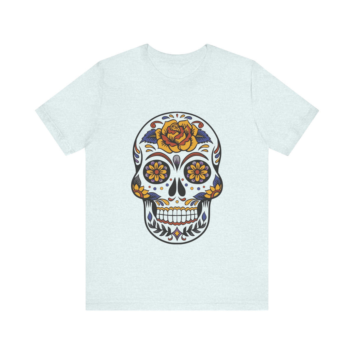 Camiseta unisex de algodón con calavera