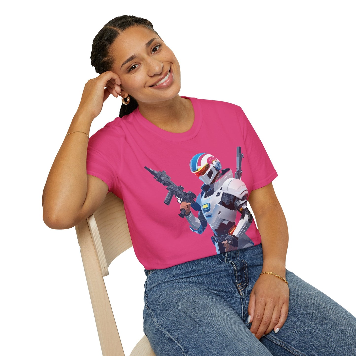 Robocop Graphic Unisex Cotton With Cyber Man Artwork Tee 2