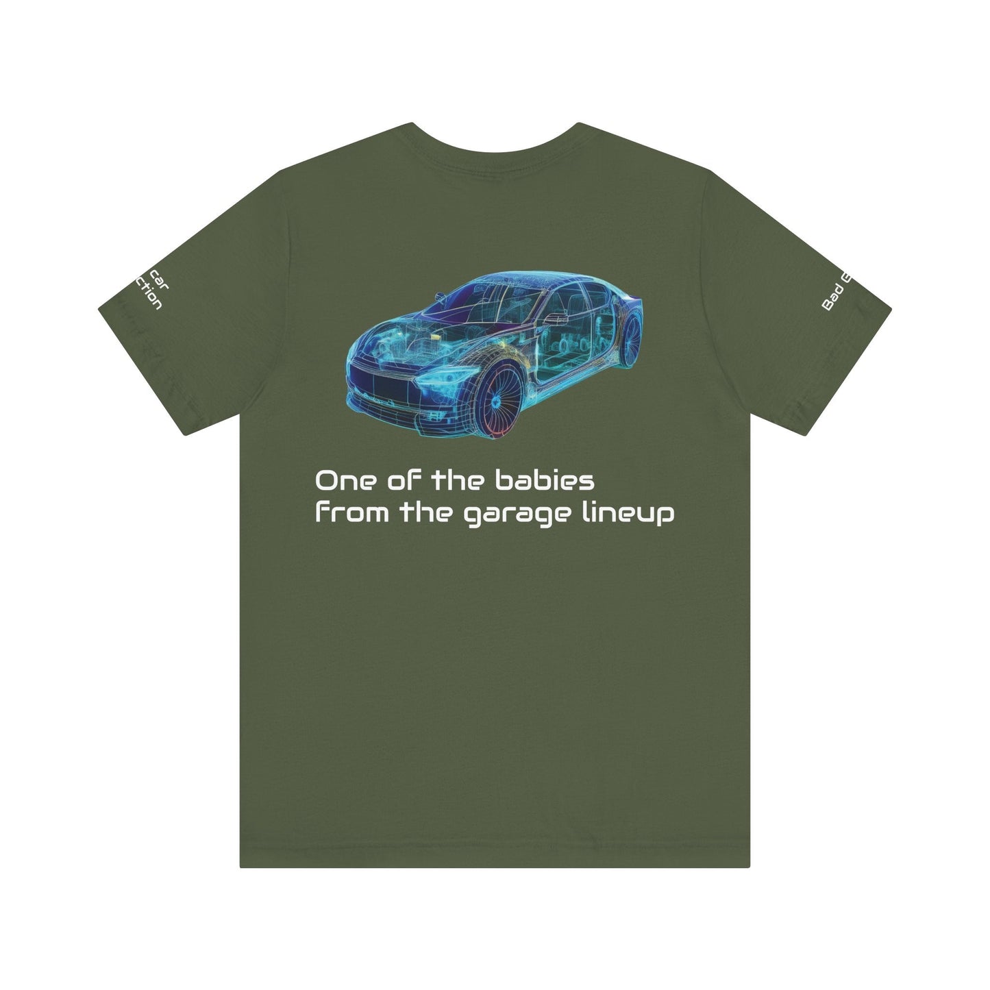 Car Graphic Tee Shirt For Auto Lovers 100 Percent Cotton Made In USA Eco Friendly Ink