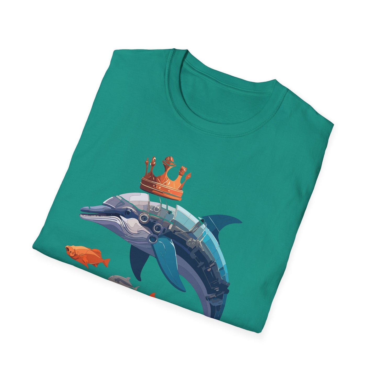 Dolphin Shirt Unisex Softstyle Short Sleeve Tee Gildan 64000 100 Percent Ring Spun Cotton