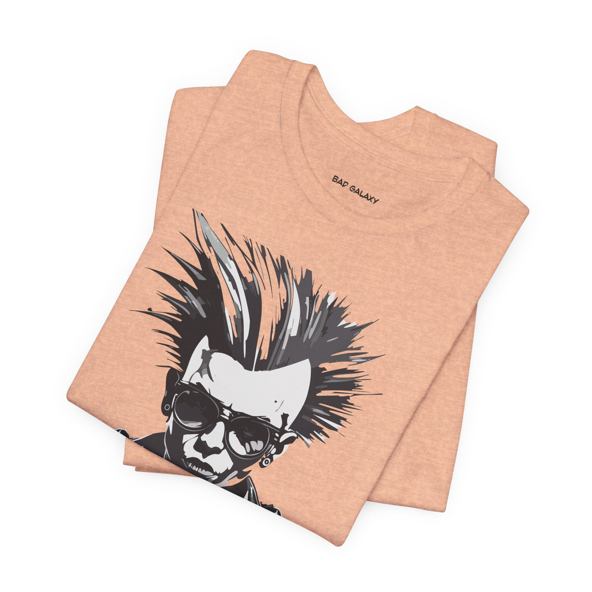 Punk Rock Graphic Unisex Cotton Bella+Canvas Tee with Art Design b36