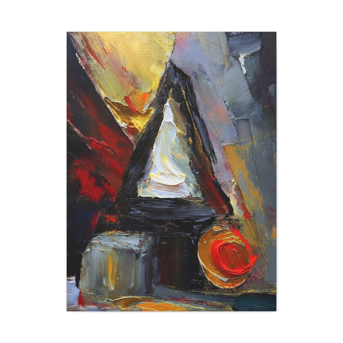 Abstract Oil Painting Print Canvas 20x24,20x30,24x30 24x32,24x36,30x40 32x48,36x48,40x60 Pine-Wood Inner Frame ABS-75