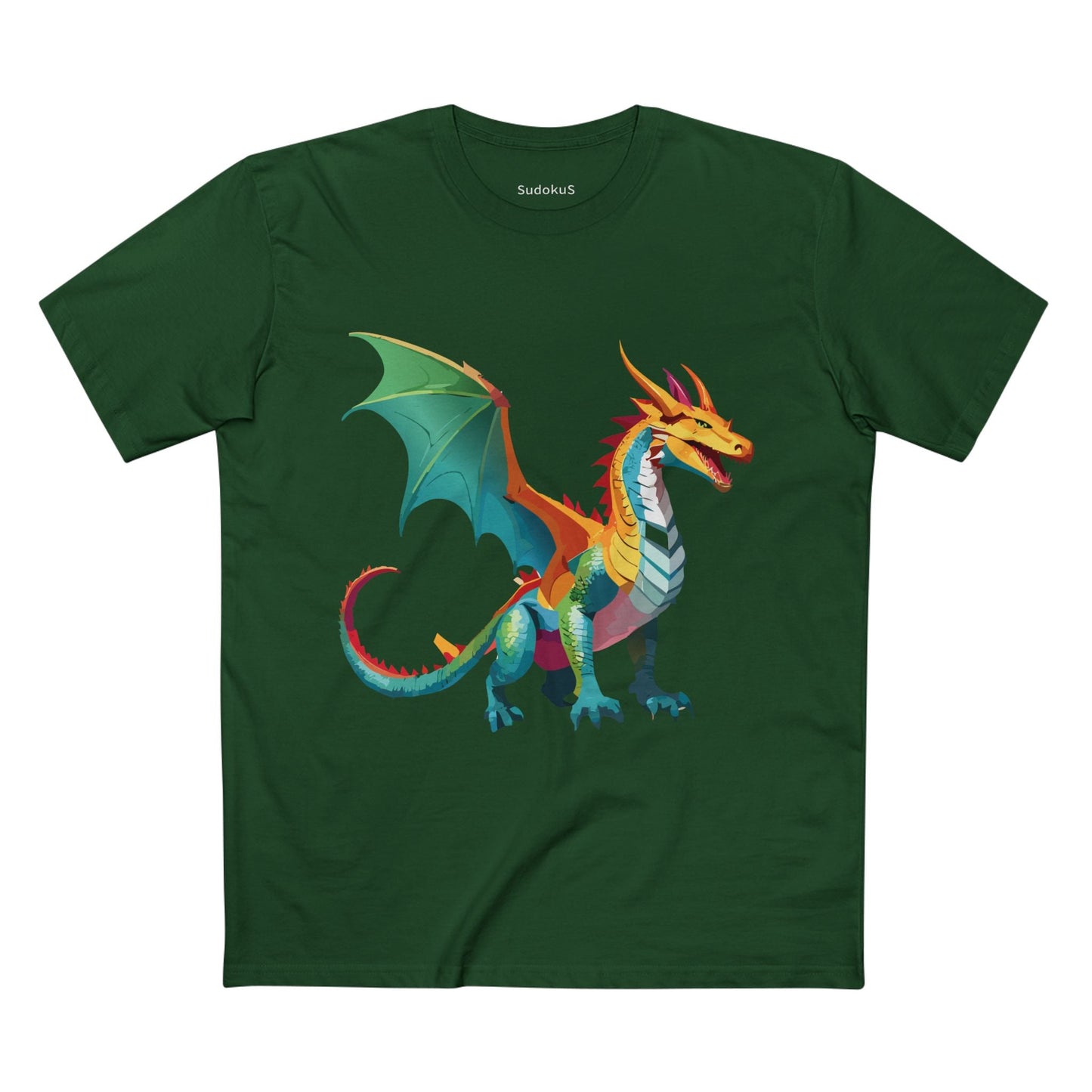 Dragon Graphic Unisex 100 Cotton Staple Tee 9