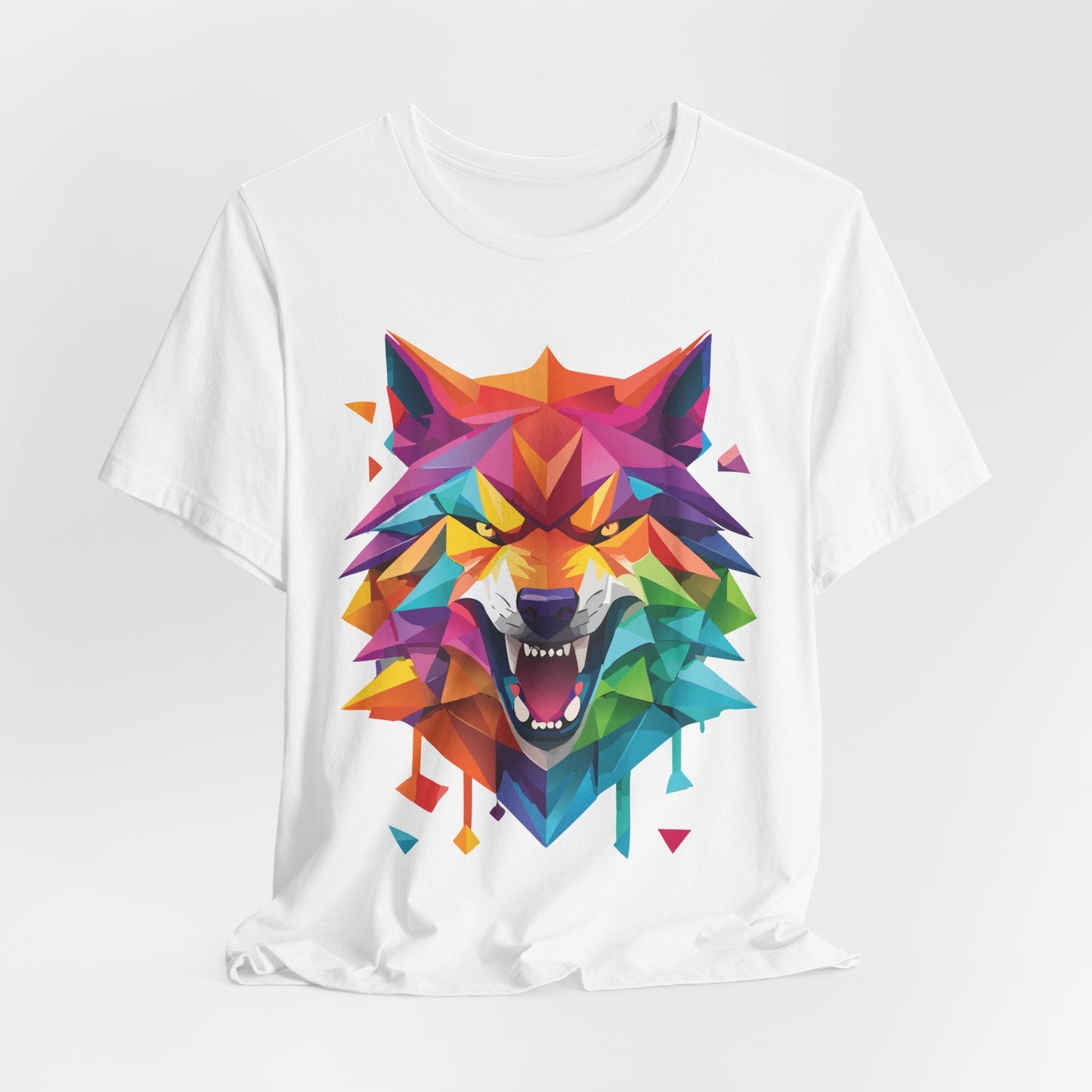 Unisex Animal Shirt With Art Design And Wild Animals Print Tee Short Sleeve Premium