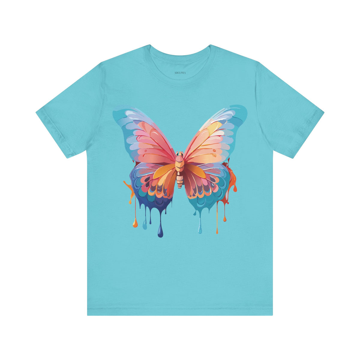 Butterfly Graphic Unisex Cotton Bella+Canvas Tee with Art Design n11