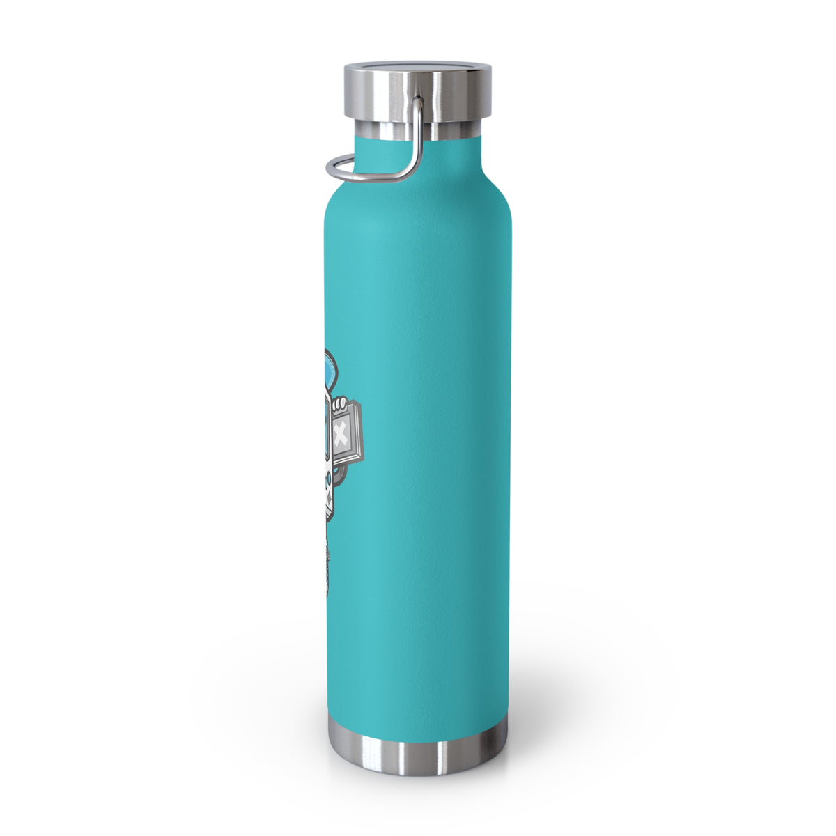 22oz Copper Insulated Water Bottle with Cartoon Design - CV82