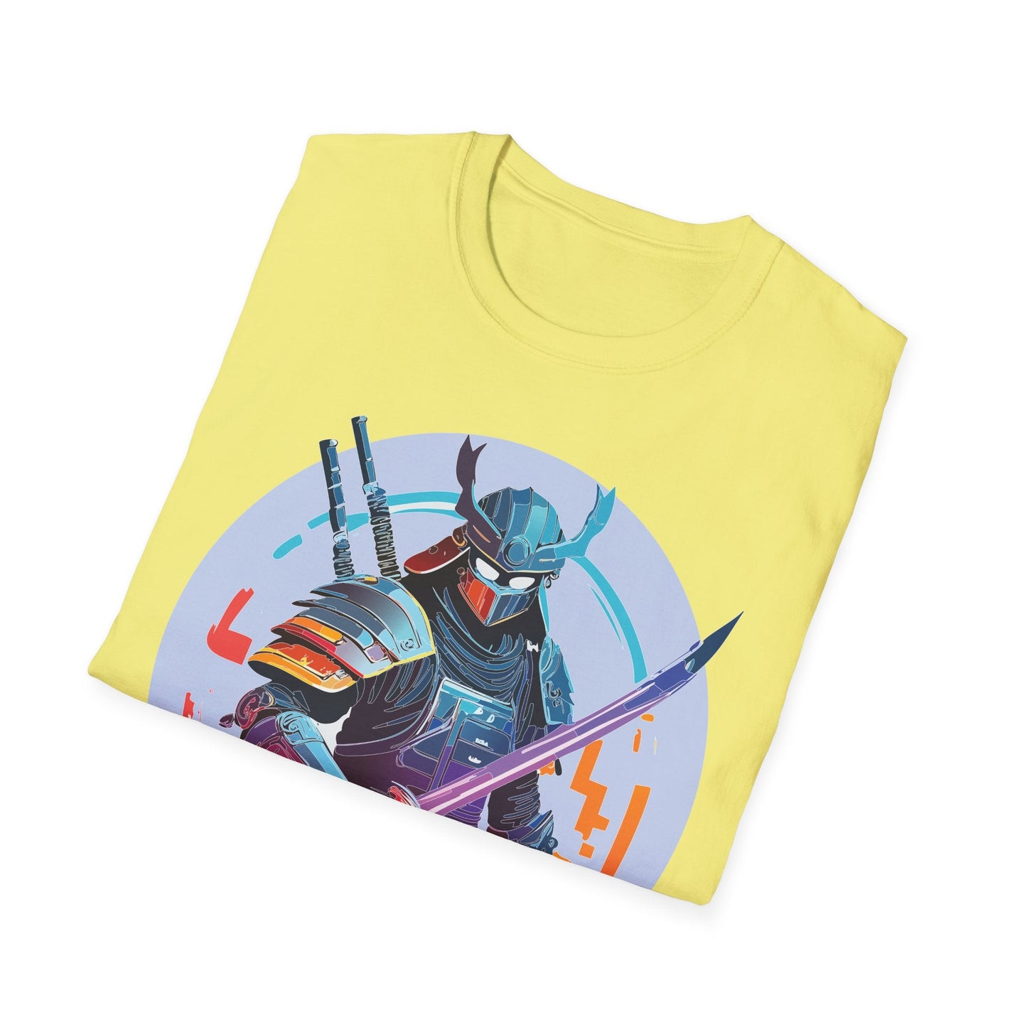 Samurai Shirt Unisex Softstyle Tee 100 Percent Ring Spun Cotton Light 4.5 Oz Graphic Gildan 64000