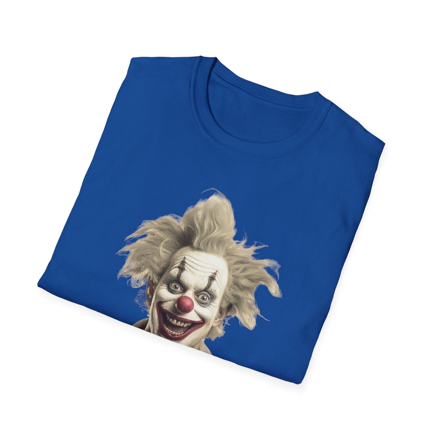 Clown Shirt Unisex T Shirt Funny Man Circus Shirt Scary Man Shirt Softstyle Gildan 64000
