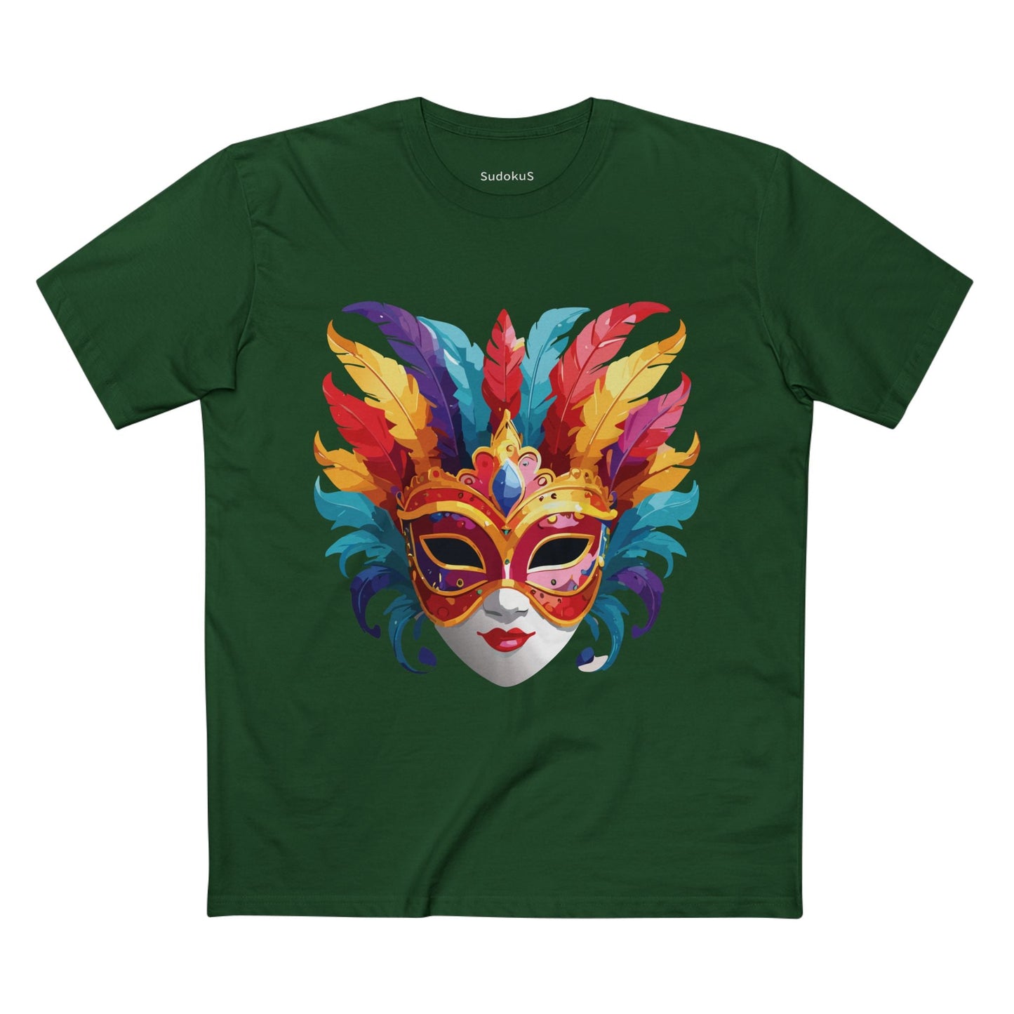 Mask Graphic Unisex 100 Cotton Staple Tee 9