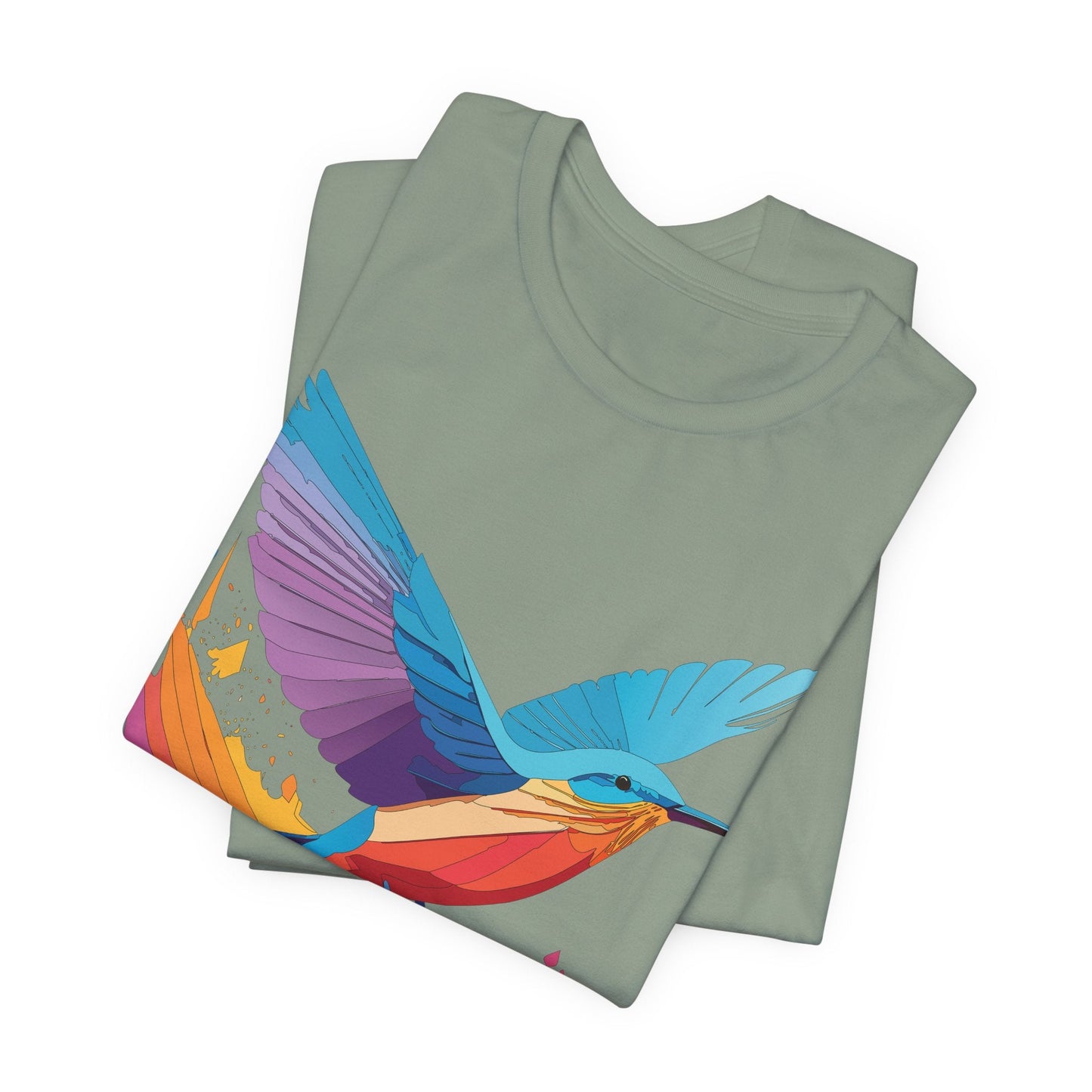 Unisex Animal Shirt Art Design Tee With Wild Animals Print Soft Comfortable Short Sleeve Tee